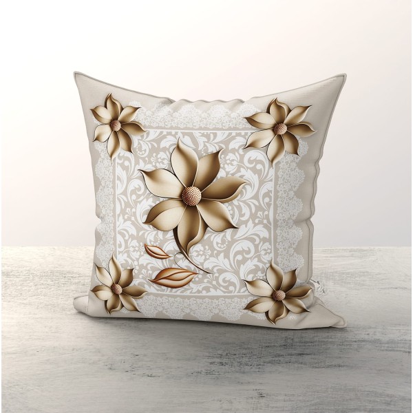 Cuscino Decorativo Linea Ceramica 42x42 cm – Microfibra | Fantasia Floreale Shabby Chic