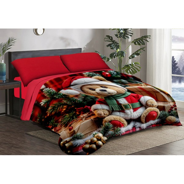 Trapunta Natalizia Matrimoniale – Teddy  –  Stile e Comfort per le Feste
