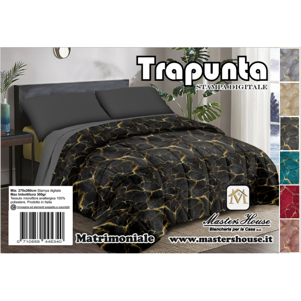 Trapunta Matrimoniale Marmorizzata – Eleganza e Comfort per Notti Indimenticabili ✨🛏️