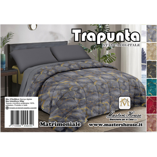 Trapunta Matrimoniale Marmorizzata – Eleganza e Comfort per Notti Indimenticabili ✨🛏️