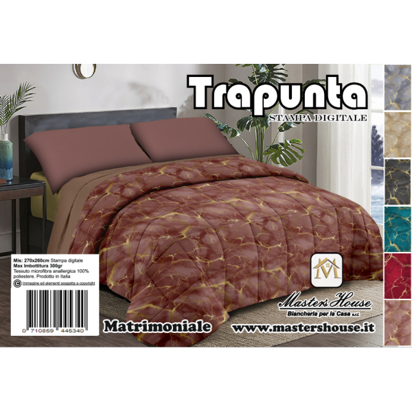 Trapunta Matrimoniale Marmorizzata – Eleganza e Comfort per Notti Indimenticabili ✨🛏️