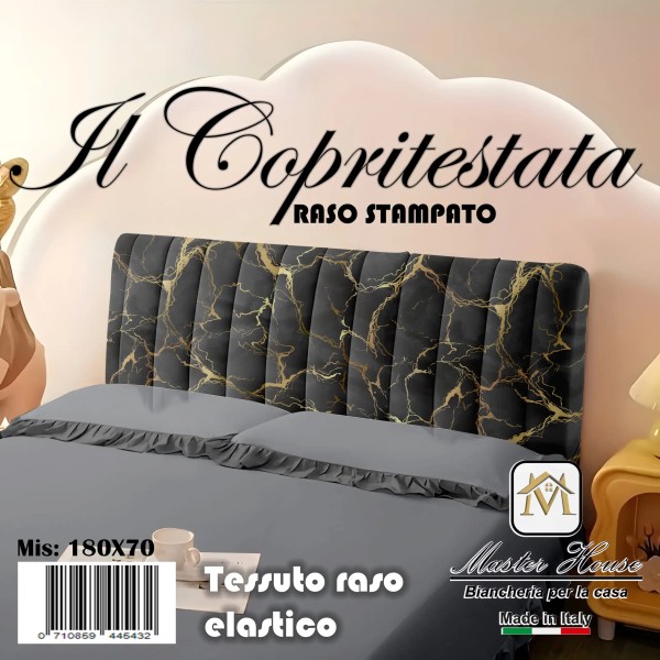 Copri Testata in Raso Elastico 180x70 cm – Eleganza e Protezione per la Tua Camera da Letto 🛏️✨