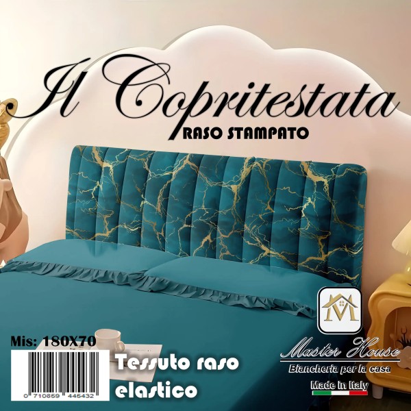 Copri Testata in Raso Elastico 180x70 cm – Eleganza e Protezione per la Tua Camera da Letto 🛏️✨