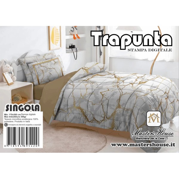Trapunta Singola  Marmorizzata – Eleganza e Comfort per Notti Indimenticabili ✨🛏️