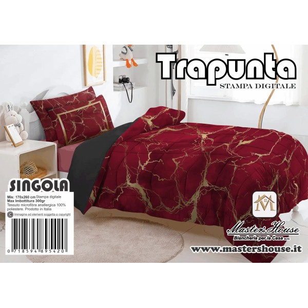 Trapunta Singola  Marmorizzata – Eleganza e Comfort per Notti Indimenticabili ✨🛏️