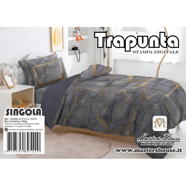 Trapunta Singola  Marmorizzata – Eleganza e Comfort per Notti Indimenticabili ✨🛏️