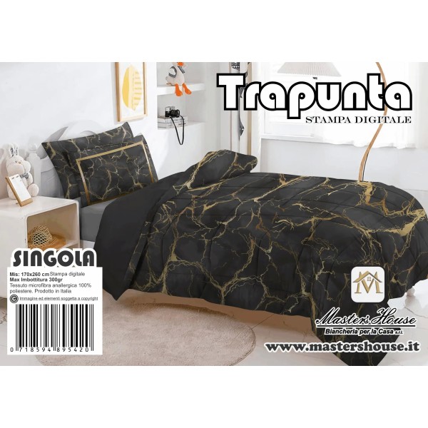 Trapunta Singola  Marmorizzata – Eleganza e Comfort per Notti Indimenticabili ✨🛏️