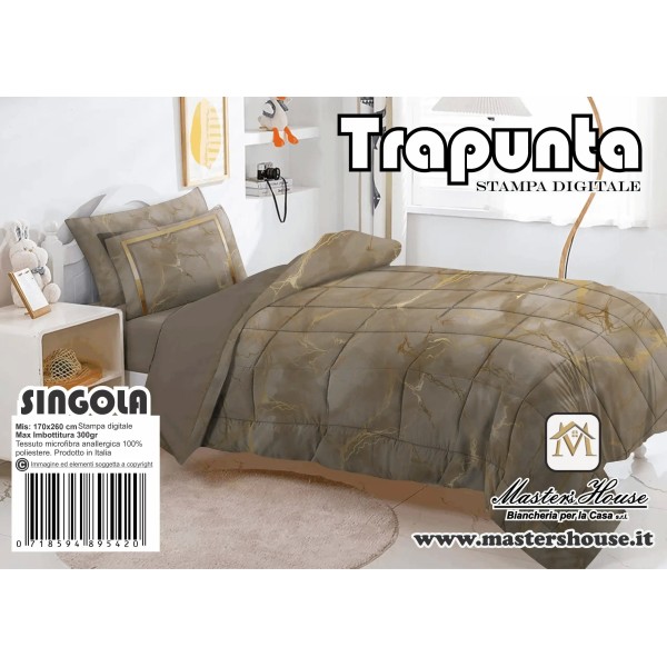 Trapunta Singola  Marmorizzata – Eleganza e Comfort per Notti Indimenticabili ✨🛏️