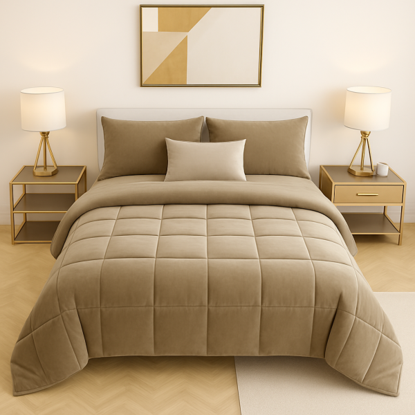 Trapunta, Piumone, Coperta in morbido velluto matrimoniale, singola, piazza & mezza.