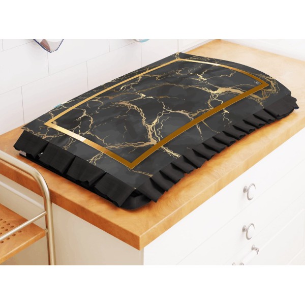 Copri Fornello Marmo - Eleganza e Colori Vivaci con Stampa Digitale, Per Una Cucina Moderna e Stilosa