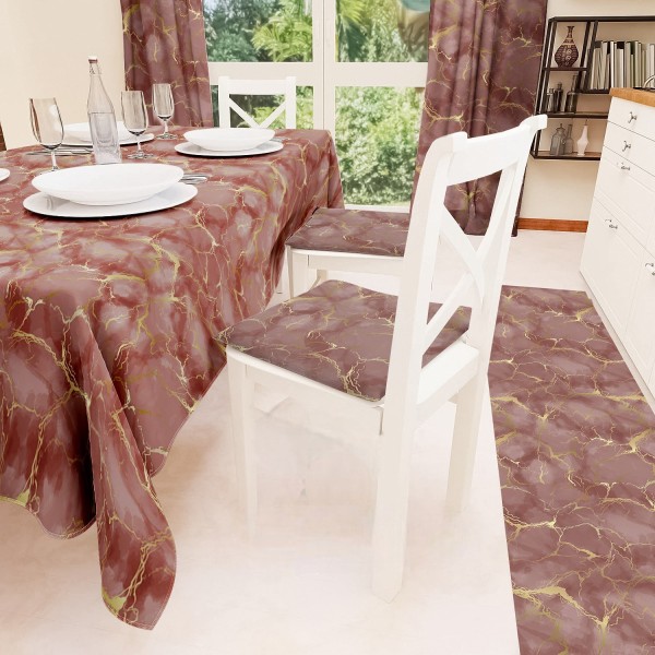 Tovaglia da Tavola x12  Marmorizzata   240x180 cm – Eleganza Perfetta per 12 Persone